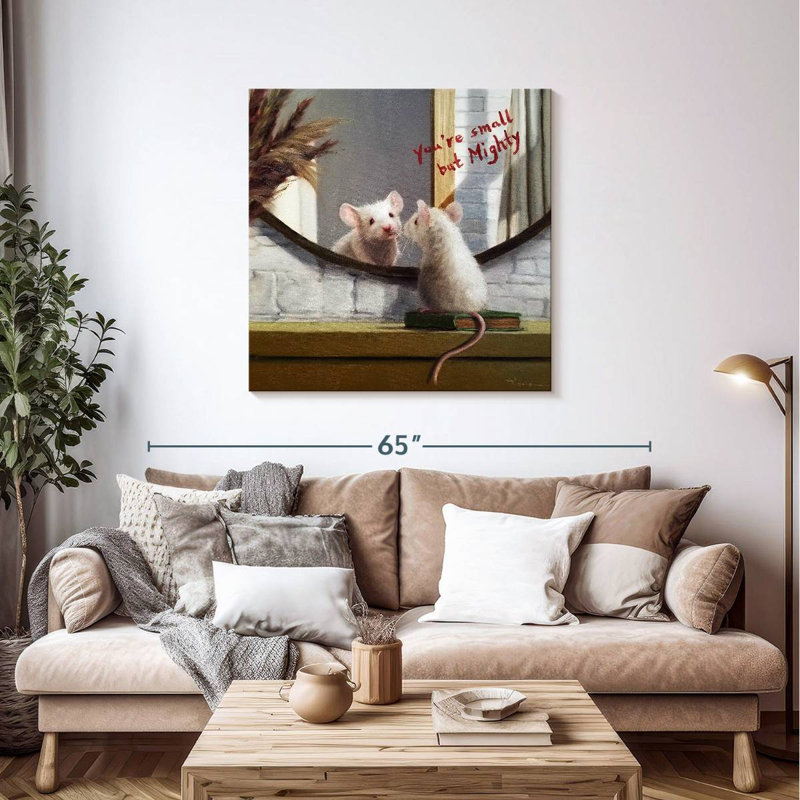 Brampt Mighty Mouse, 39" H x 39" W