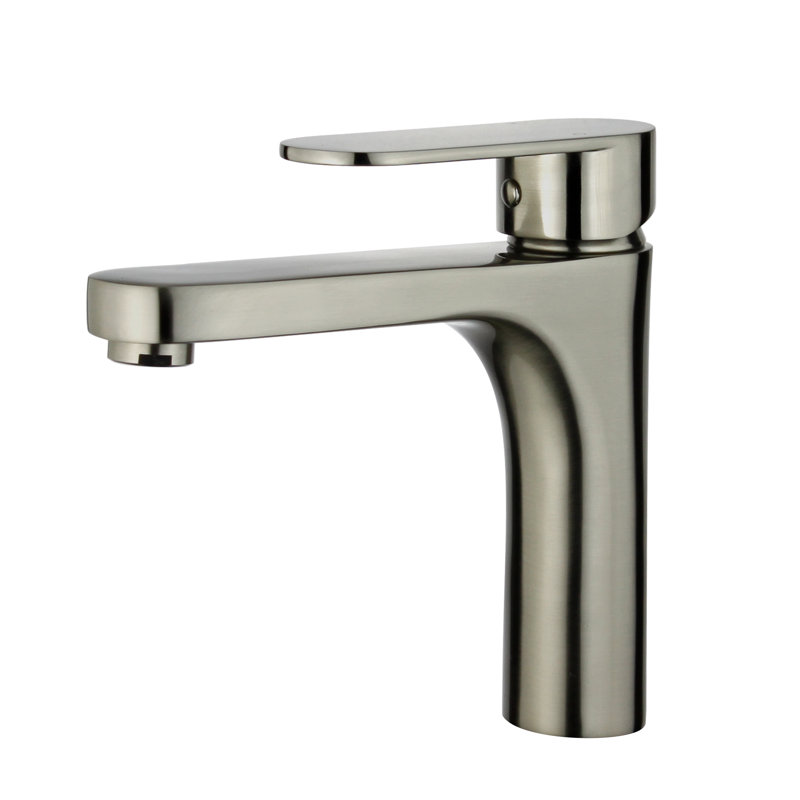 Avian Single-Hole Bathroom Faucet with Drain Assembly, Brushed Nickel