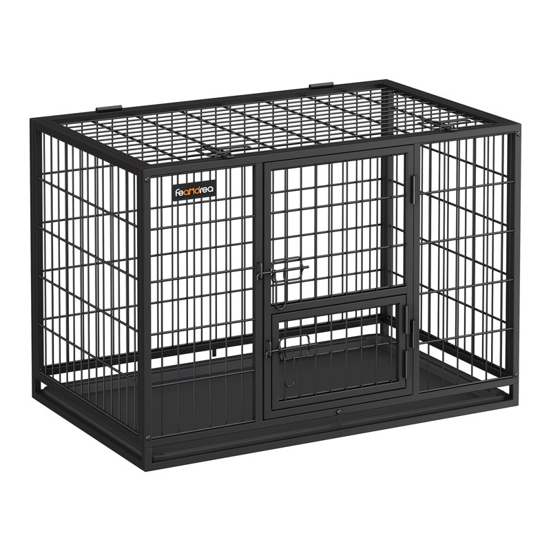 Caisse pour chien robuste avec plateau amovible, H 36,42 po x l 22,64 po x P 25,2 po