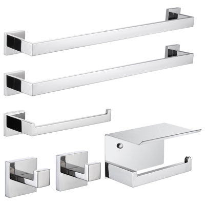Ensemble de quincaillerie de salle de bain 6 pièces