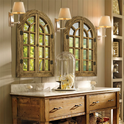 Solid Wood Dome Mirror