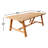 Seras Rectangular Teak Outdoor Dining Table With Umbrella Hole , 90'' in. W 44'' in. D