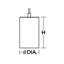 Luminaire suspendu cylindrique à 1 lumière Raihan-1786545127-1786545126