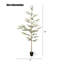Arbre d'olivier artificiel de 7 pi en pot noir - plante réaliste en fausse soie avec des feuilles réalistes pour l'intérieur, l'extérieur, le salon et le bureau-486461037