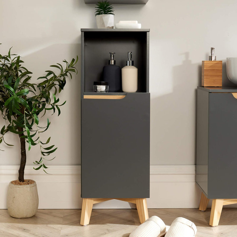 Wallen Freestanding Bathroom Cabinet, Grey