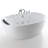67'' x 31.5'' Freestanding Whirlpool Plastic / Acrylic Bathtub with Faucet
