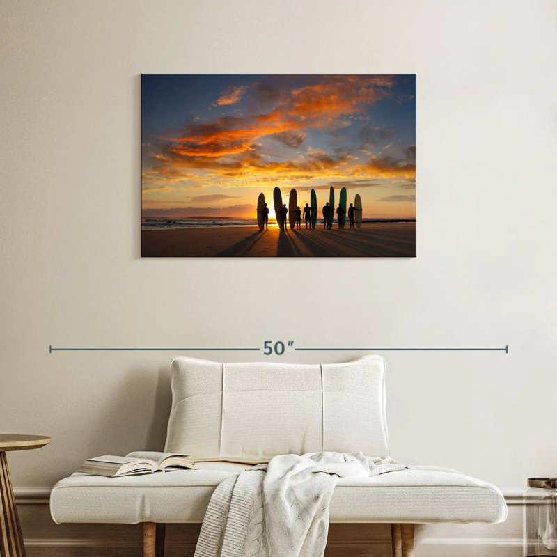 Gillard Malibu Sunrise Surfers, H 24 po x l 36 po
