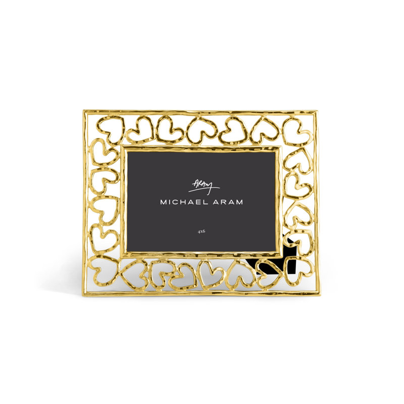 Heart Frame, 4" x 6", Gold