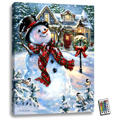 An Old Fashioned Christmas 18x24 Fully Illuminated ColorChange LED Print