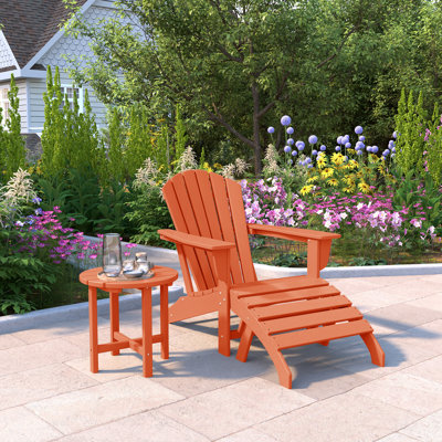 Chaise Adirondack en plastique avec repose-pieds Altura