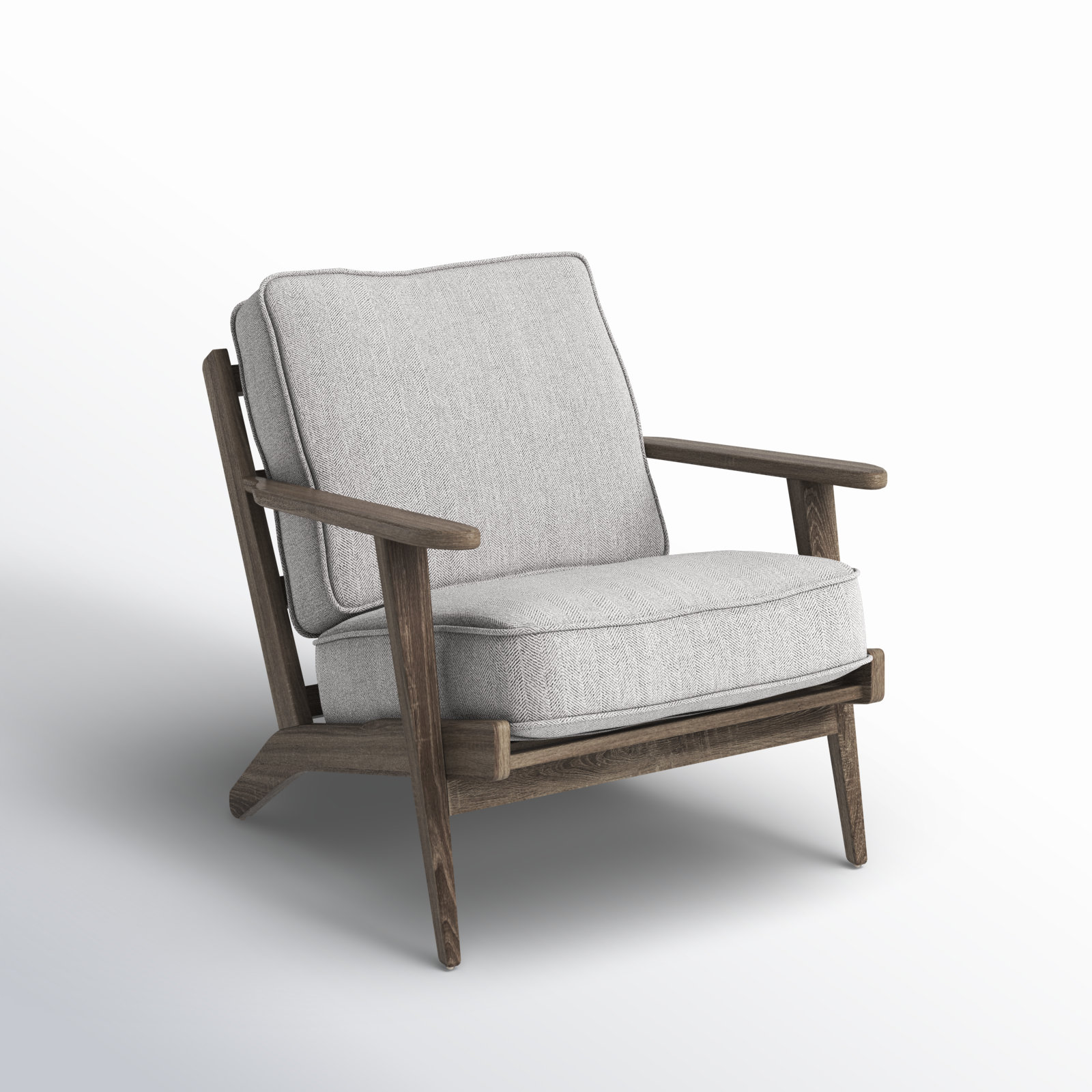Roxy Armchair, Castlerock Gray Polyester Blend