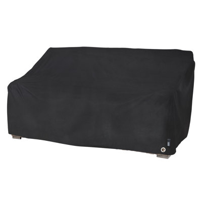Modern Leisure Black Diamond Patio Loveseat Cover, Waterproof, 66"L x 40"W x 39"H, Black by Modern Leisure
