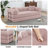 63" Boneless Corduroy Sleeper Sofa Bed, Modular Futon Couch, Compression Foam Sofa with 2 Pillows, No Assembly Required-76797008-79693598