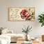 «Rose Scripture», reproduction d'art sur toile encadrée, ensemble de 1 48 po x 24 po-1872054757