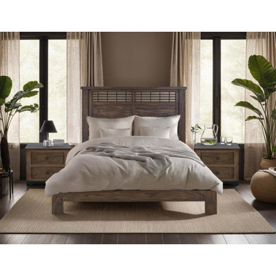 Parota 3-Piece Bedroom Set (Bed With 2-Nightstands)