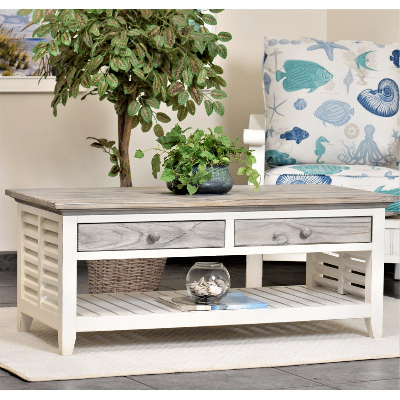 Islamorada - Coffee Table - Dapple Grey and Blanc Finish