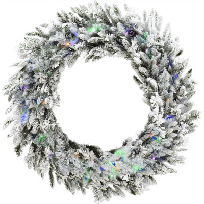 Silverado Faux Lighted Pine 36'' Wreath