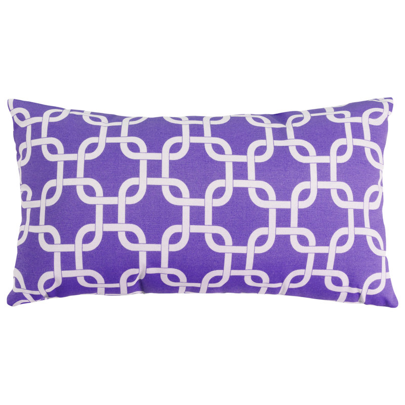 Links Rectangular Throw Pillow, Purple