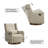 Drenna Tufted Upholstery Manual Swivel Glider Recliner-138498361