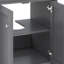 Meuble-lavabo 24 po avec lavabo supérieur, meuble de rangement moderne à 2 niveaux-474539056