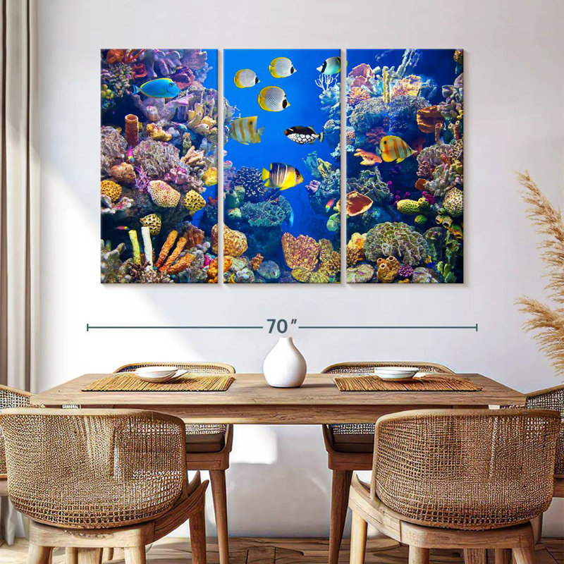 Aletra Teeming Underwater Life, 42" H x 65" W
