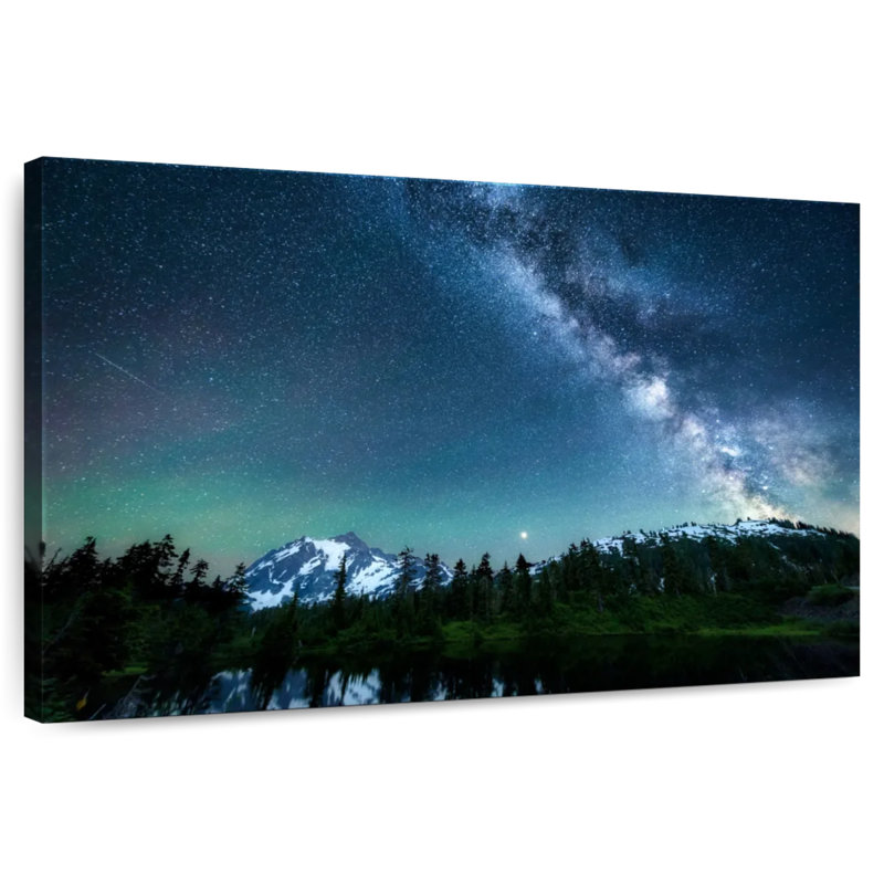 Nuit étoilée du Mont Shuksan à Alvord, H 26 po x l 39 po