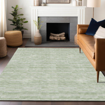 Premium Machine Washable Prisco Sage Rug