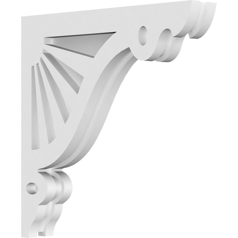 Corbeau en PVC de qualité architecturale Marshall, H 12 po x l 12 po x P 1,875 po