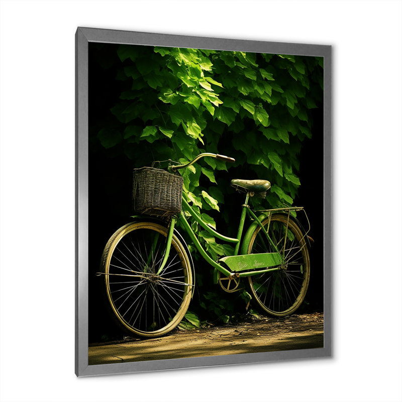 Emerald Escape, impression sur toile, Cadre photo argenté, 40" H x 30" W x 1.5" D