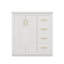 Ensemble de meuble-lavabo de 30 po avec lavabo en céramique, 3 tiroirs et portes à fermeture en douceur inclus-1152475737-1152475736