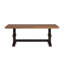 Ensemble de salle à manger à dessus en bois massif de 78 po avec chaises à dossier échelle française et banc Fortville-690257147-690257124