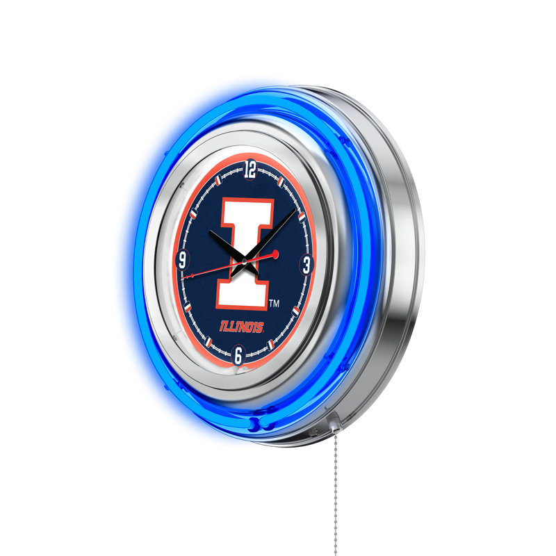 Horloge murale 15 po NCAA, Illinois