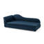 Canapé surdimensionné pour chiens de taille moyenne / grande - dossier moderne à vagues irrégulières, accoudoir simple, tissu en lin respirant de qualité supérieure, coussin moelleux et pieds en plastique bas - bleu foncé-1135195202