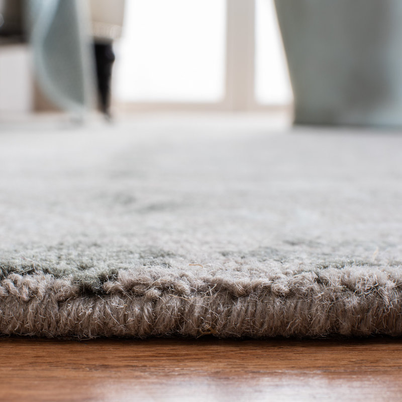 Oakton Hand Tufted Wool Floral Rug, Round 7'