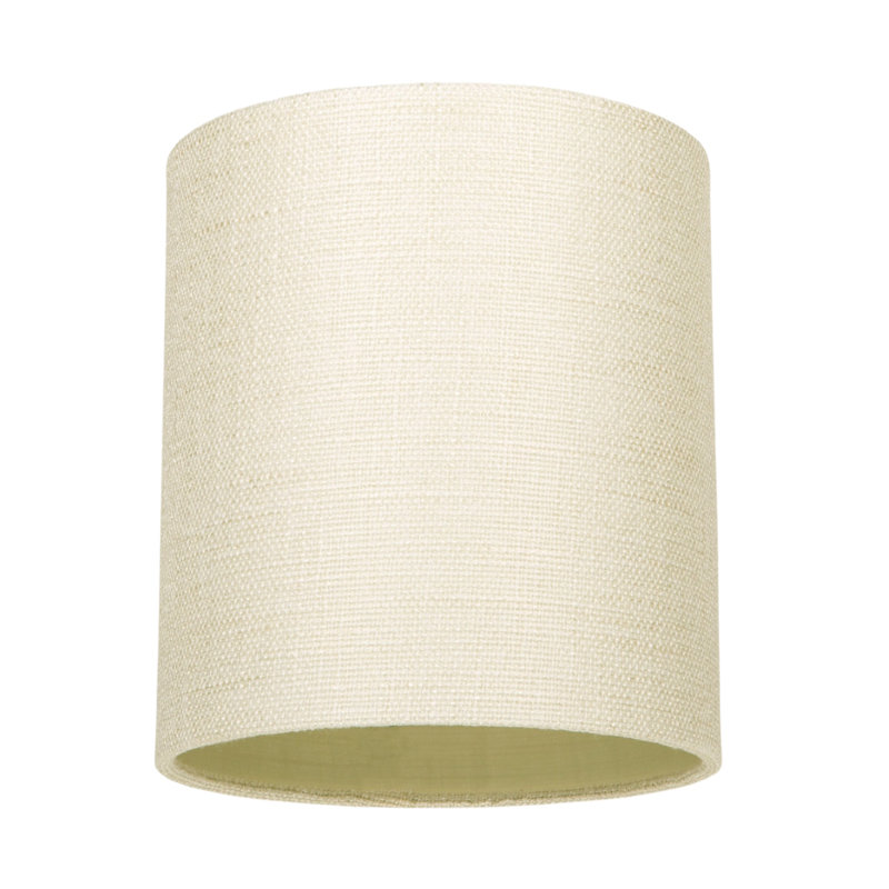 Ibiza 18cm H Linen Drum ( Screw On ), Cream, 18cm x 16cm x 16cm