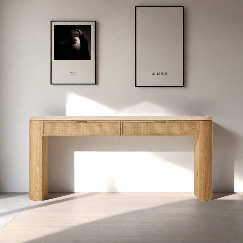 Console Retro Minimalist, H 31,89 po x l 72,05 po x P 13,98 po