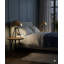 Lampe de table noire 1 lumière avec abat-jour en métal doré Dillard
