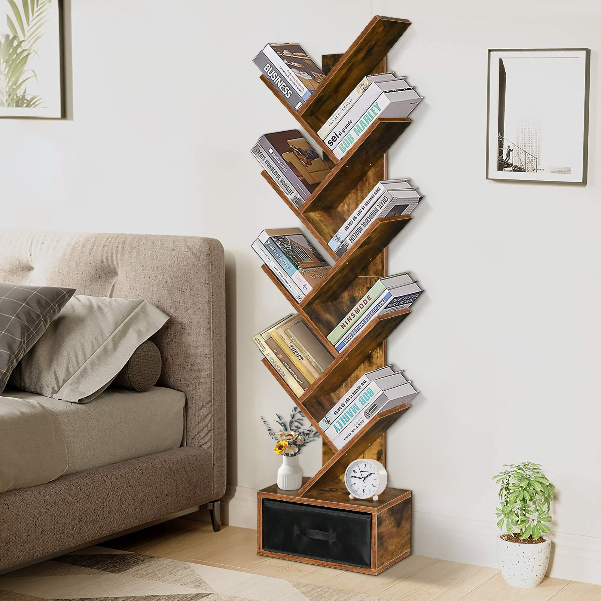 Loon Peak Jorgan Book Display Bookcase | Wayfair