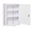 Armoire verrouillable en acier à 3 niveaux 16 po x 21 po, blanc, pour la salle de bain et le mur de la cuisine, économisez de l'espace efficacement 16 po x 21 po et l'armoire, acier, rangez vos articles commodément
