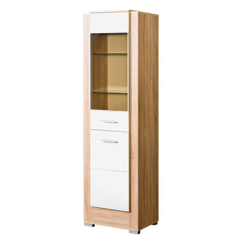 Bikram Display Cabinet, Sonoma/White