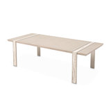 Lotus Bay 7-Piece Wide Dining Set - Sand