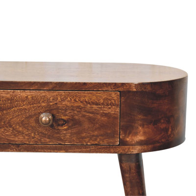 Table de chevet en bois noyer Albion