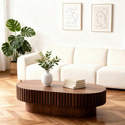 Table basse ovale