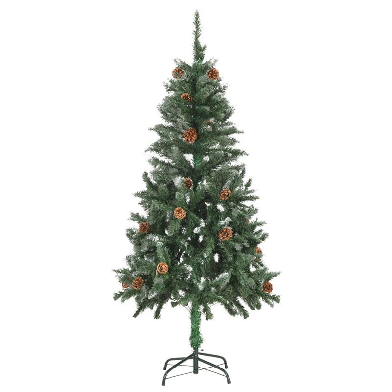 Artificial Christmas Tree with LEDs&Ball Set, 4.92ft H x 2.92ft W x 2.92ft D