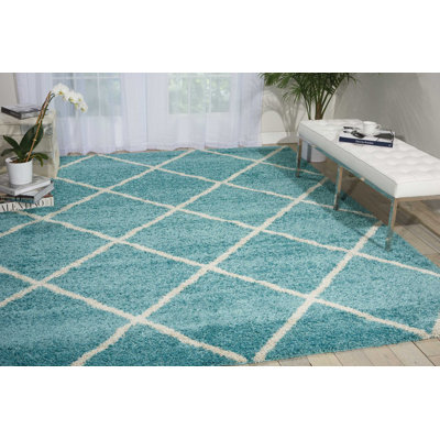 Tapis marocain à poils longs Rosetta