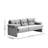 Retro Designer High-Leg Straight Sofa-9393105