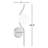 Ronaldo 1-Dimmable Globe Wall Sconce-1664949544