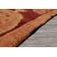 Tapis unique de couleur rouille 9 pi x 11 pi 10 po