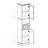 70.88" Tall Bathroom Storage Cabinet