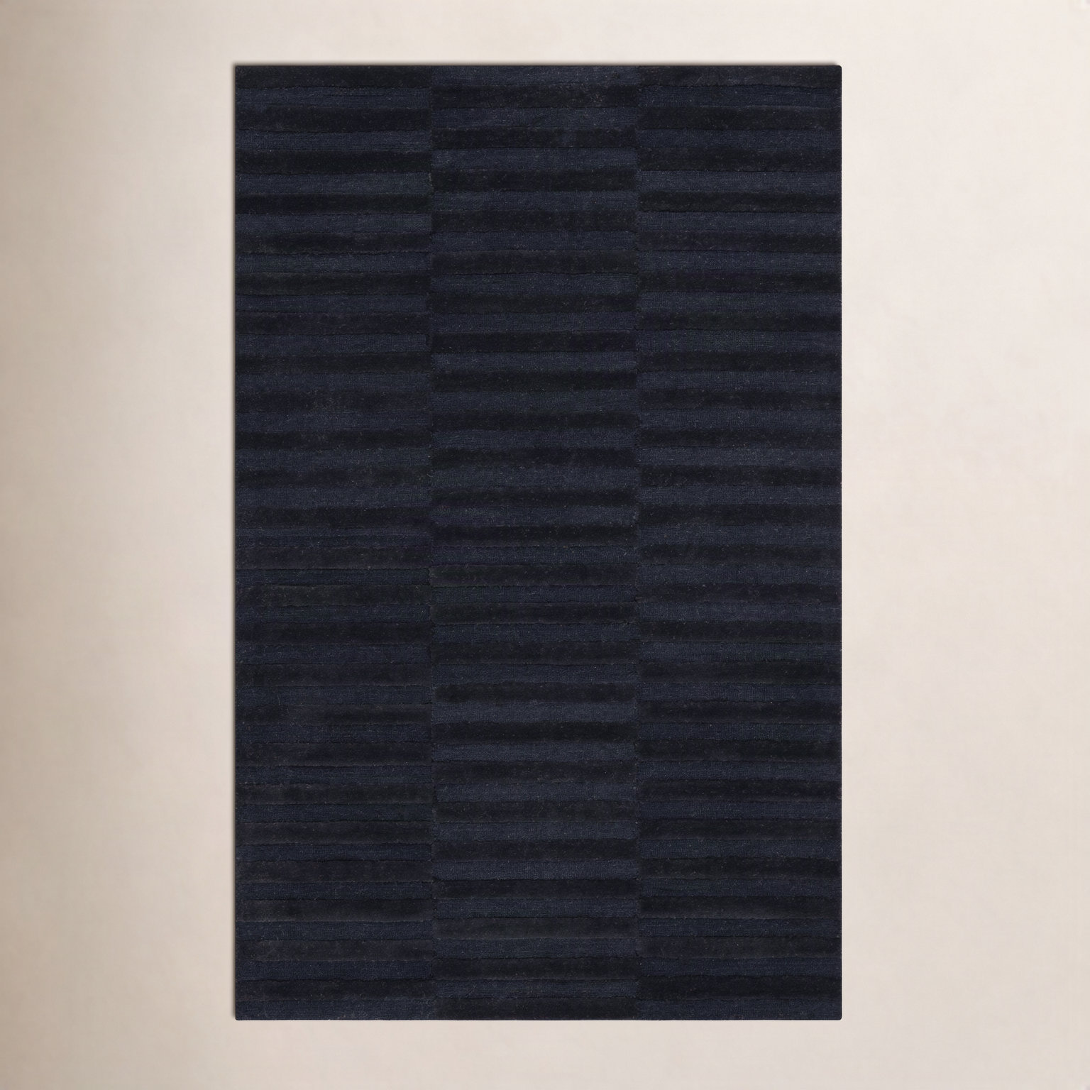 Bunkerville Hand-Woven Striped Rug, Rectangle 6' x 9'